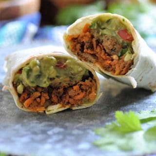 Quinoa & Kale Breakfast Burritos from Sweet, Savory & Free
