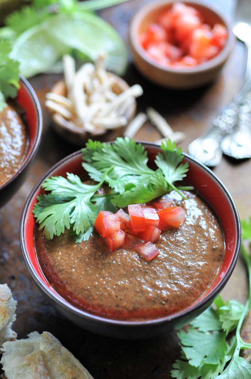 Homemade vegan Cuban black bean soup. An easy dinner recipe!