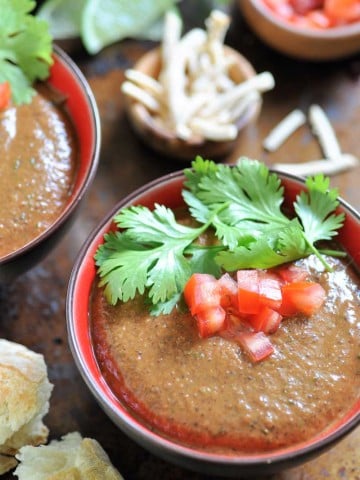 Simple and quick Cuban black bean soup. It's vegan!