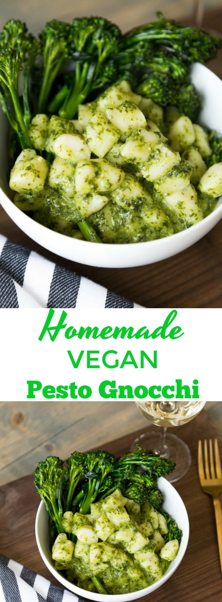 Epic Homemade Vegan Pesto Gnocchi! Melt in your mouth gnocchi is easier to make than you think. Vegan! 