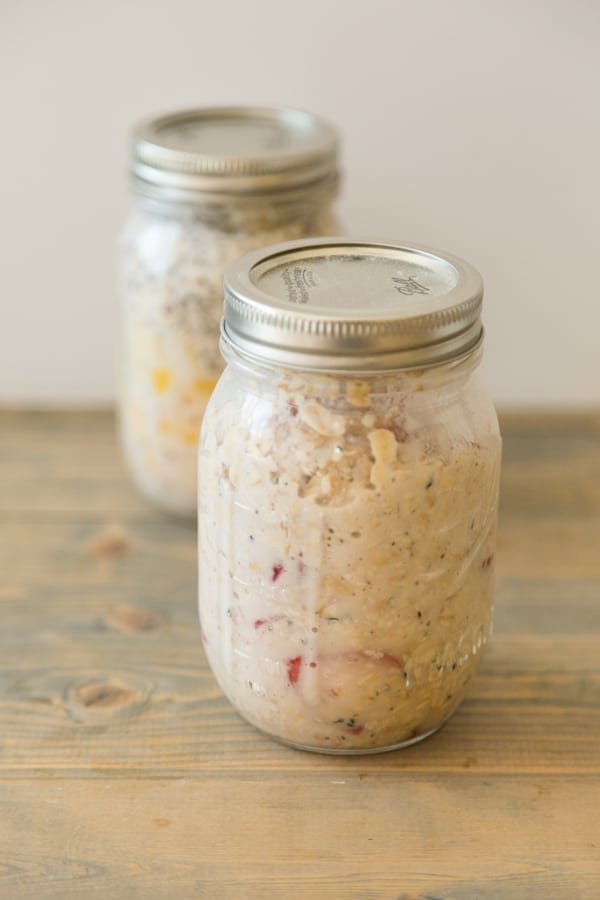 Strawberry Peach Overnight Oats - Project Meal Plan