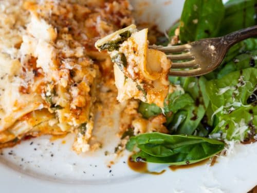 Vegan Spinach Lasagna - Veganosity