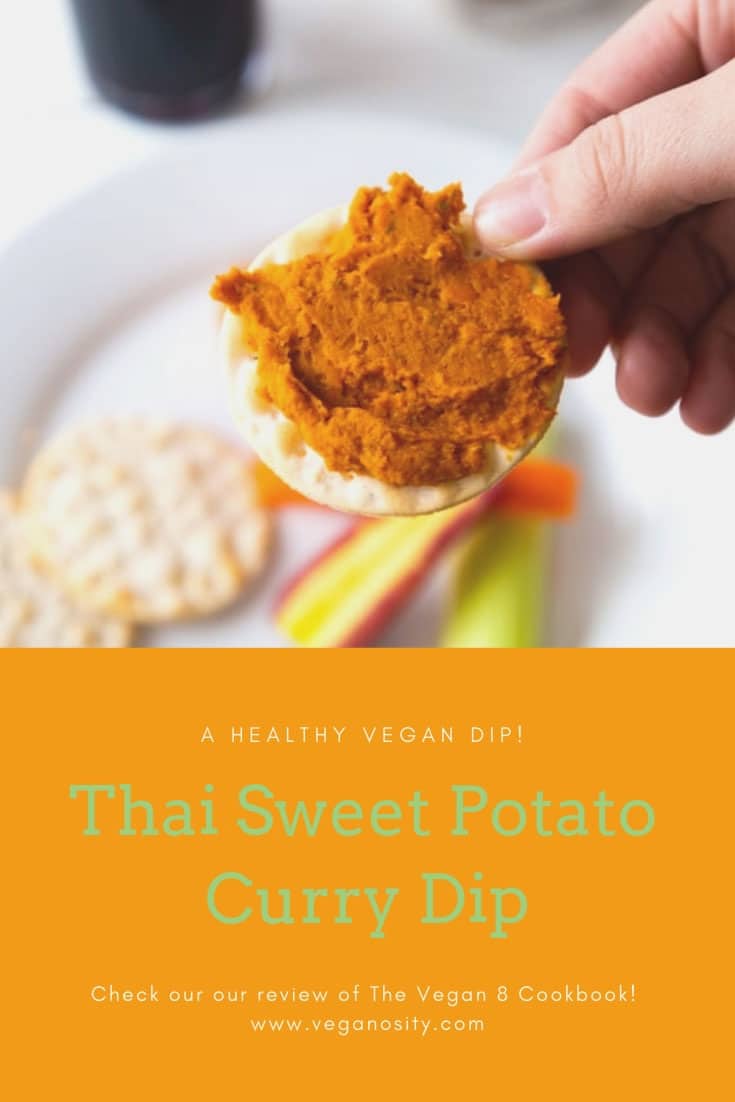 A healthy and delicious dip made with Thai curry paste, cannellini bean, and sweet potato! #vegan #Thai #dip
